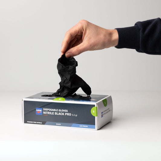 Cartec Gants Nitrile Noirs – Boîte de 100